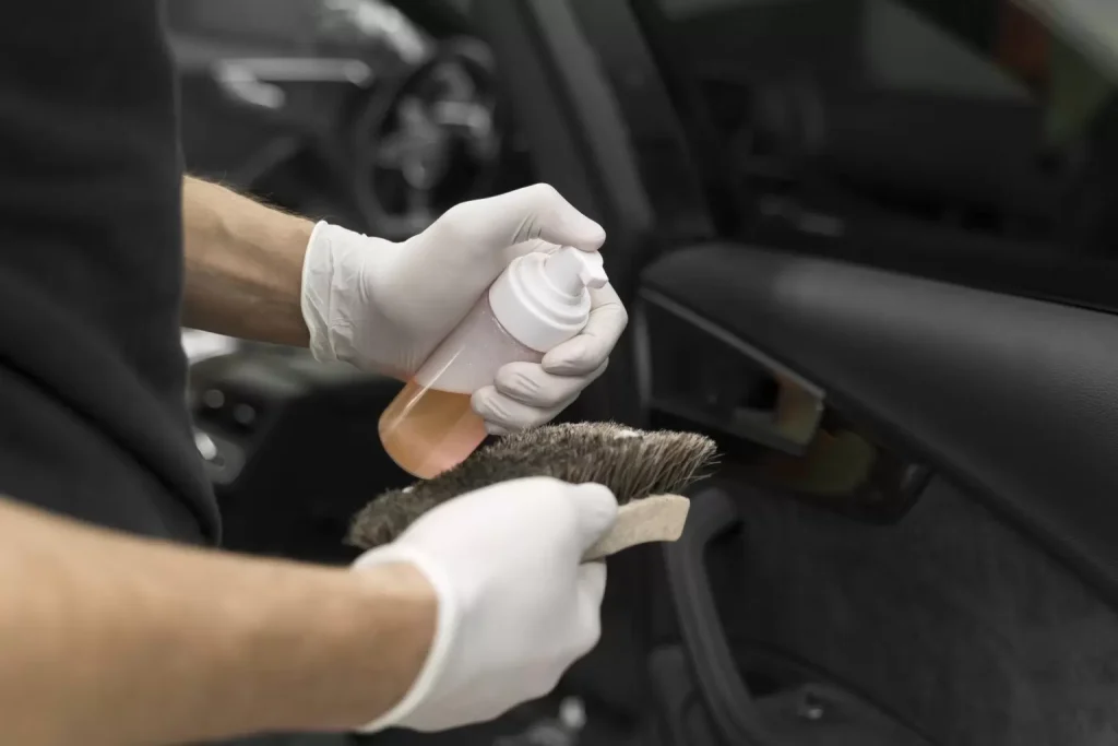 close up car care process