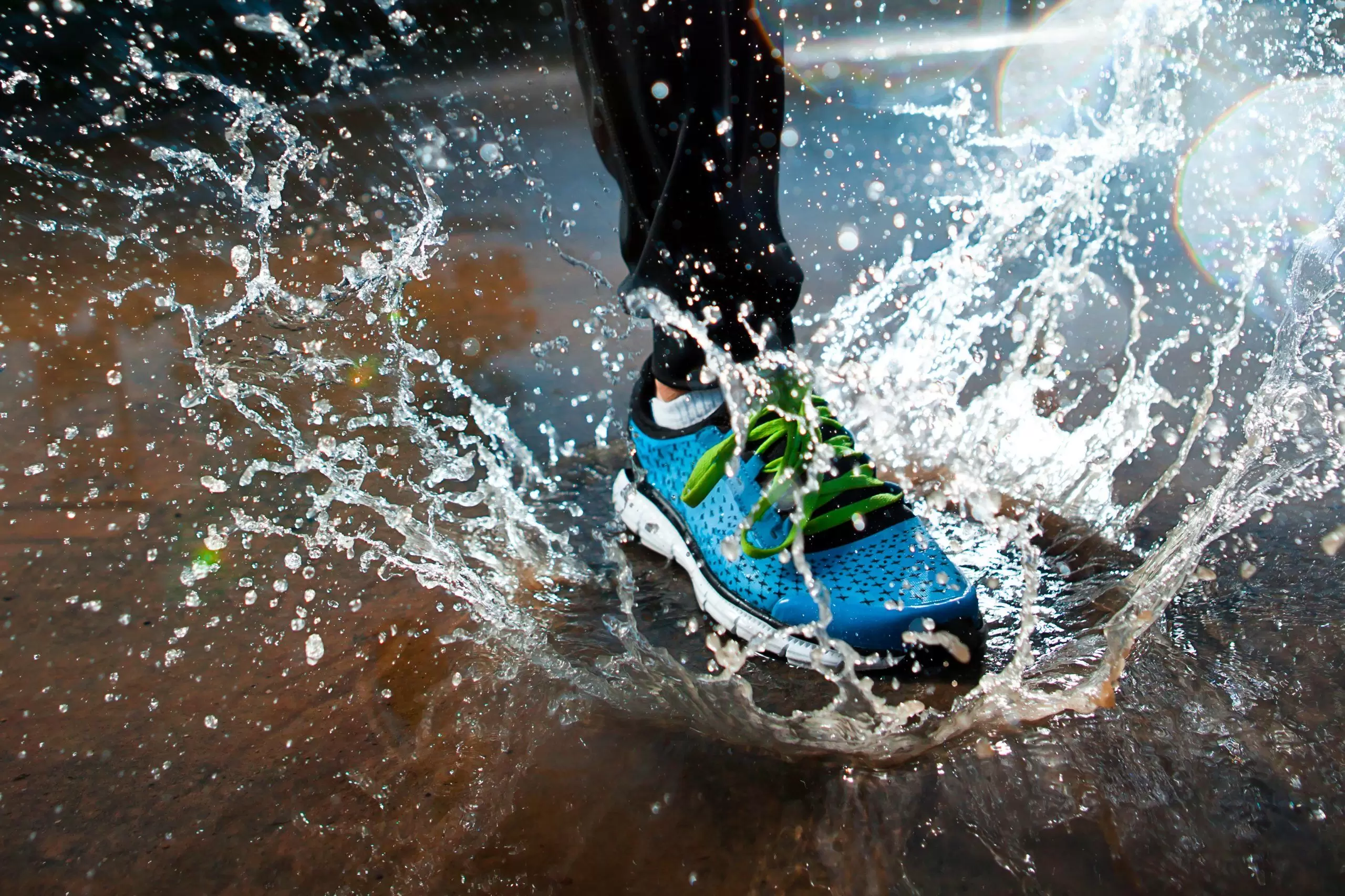 shoes in water